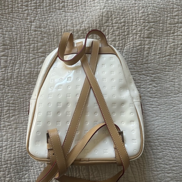 Arcadia White, and Tan Patent Leather backpack main image 5